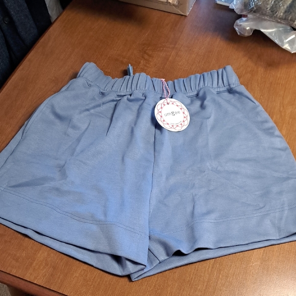 Umgee Pants - Umgee Casual Elastic Waist Blue Women’s Shorts